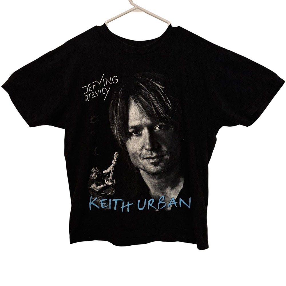 Keith Urban Defying Gravity Escape The World Tour 2009 T-Shirt‎ Medium Black